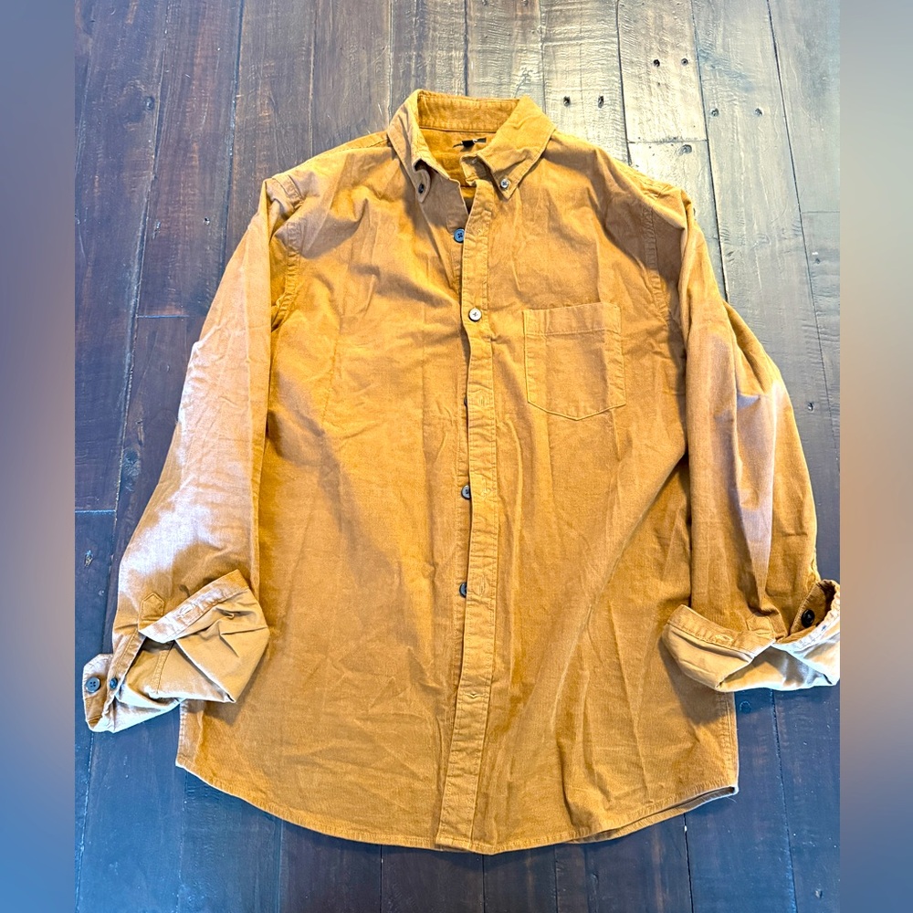 Express Corduroy Button Down Shirt